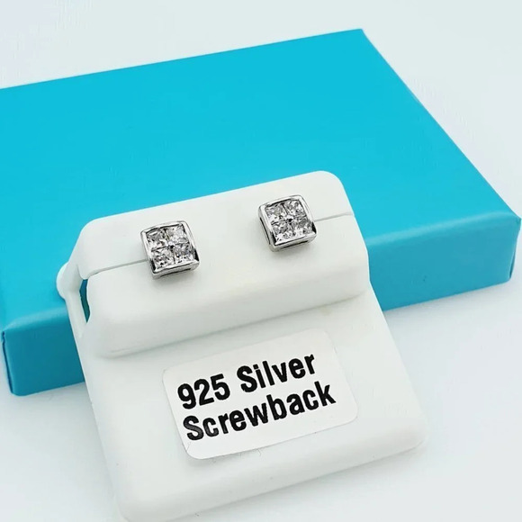 "925 Sterling Silver CZ Beautiful Earrings for Women, 1USPAR4198 - Picture 7 of 11